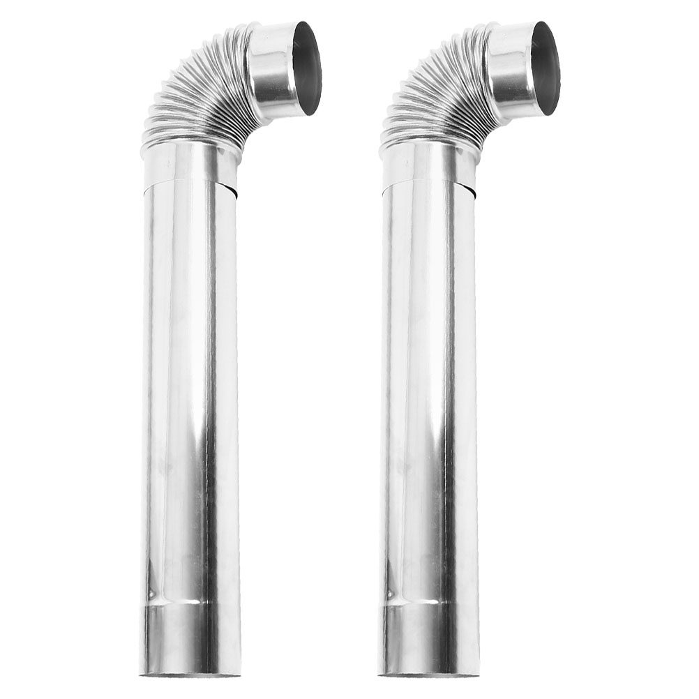 Outdoor Camping Stove Wood - 1Set Stainless Steel Chimney Flue Extension