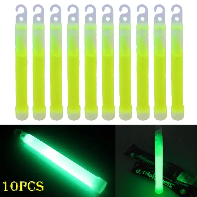 Glow Sticks Survival - 3Q-10pcs Glow Sticks with Hook 6