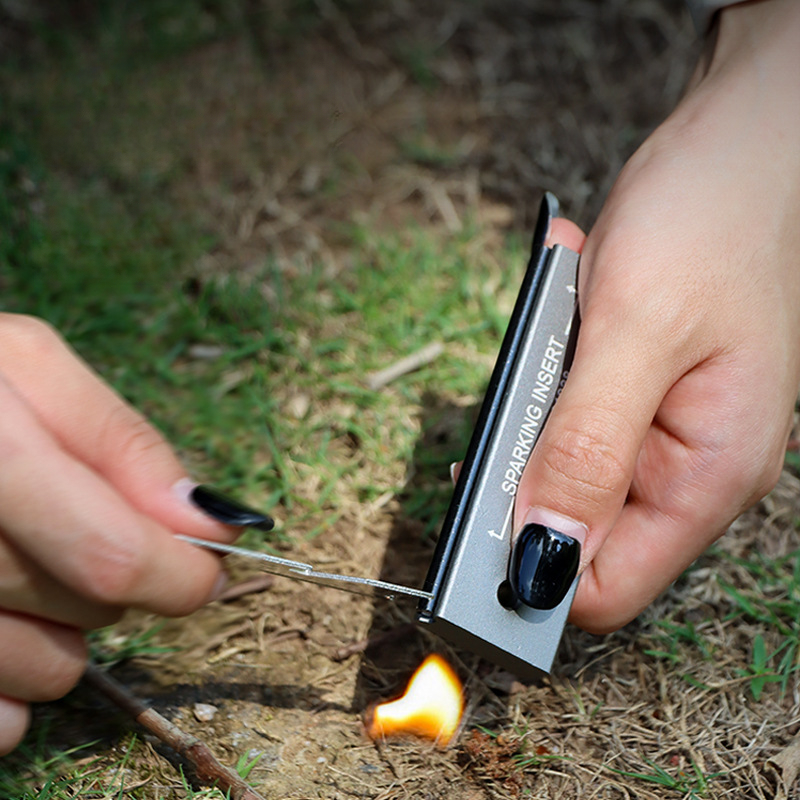 Outdoor Camping Essentials - Waterproof Magnesium Flint & Steel Stick
