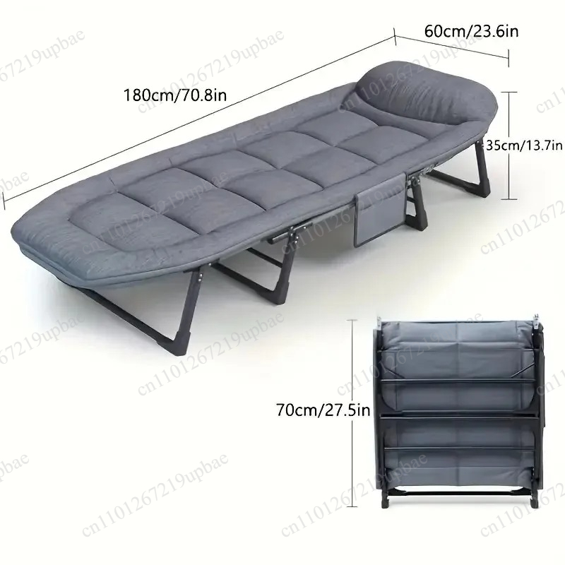 Outdoor Camping Folding Chairs - Portable Folding Sleeping Bed Heavy Duty
