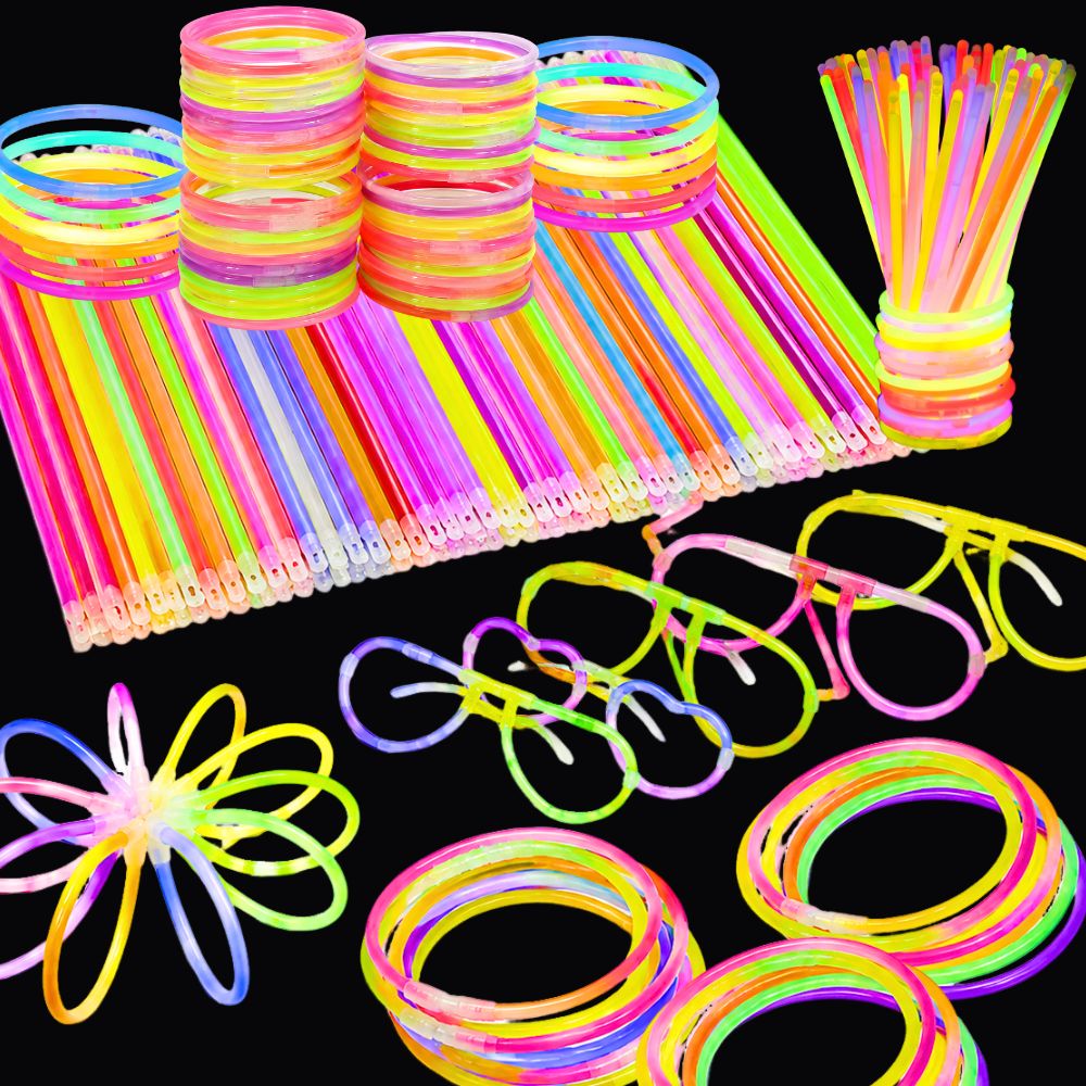 Glow Sticks Survival - 64/121pcs Multi‑Color Random Glow Sticks Fluorescent