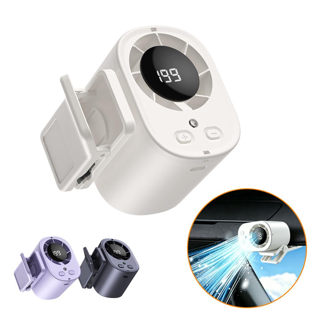 Outdoor Camping Fans - Portable Clip-On Fan with LED Display,USB