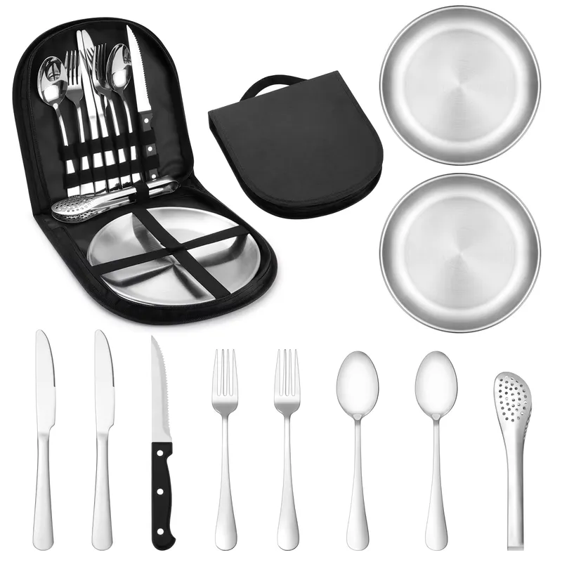 10 Piece Stainless Steel Picni - Outdoor Camping Warehouse ulasan dan harga
