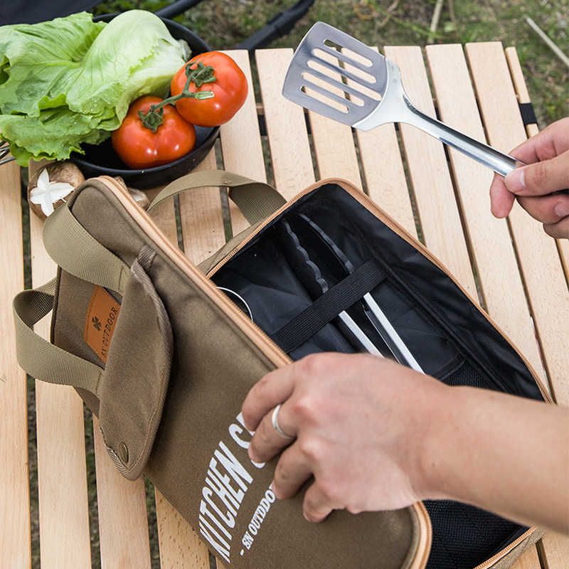 8pcs Camping Kitchen Cookware  - Outdoor Camping Utensils ulasan dan harga