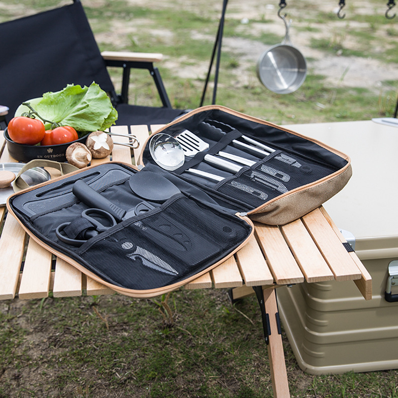 8pcs Camping Kitchen Cookware  - Outdoor Camping Utensils ulasan dan harga