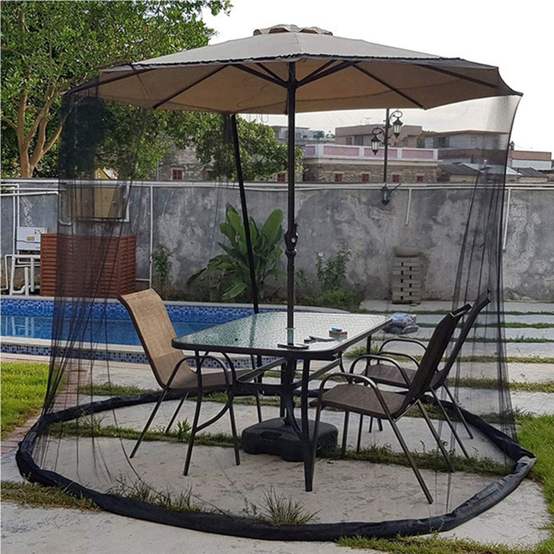 Mosquito Bug Net Parasol Outdo - Outdoor Camping Umbrella ulasan dan harga