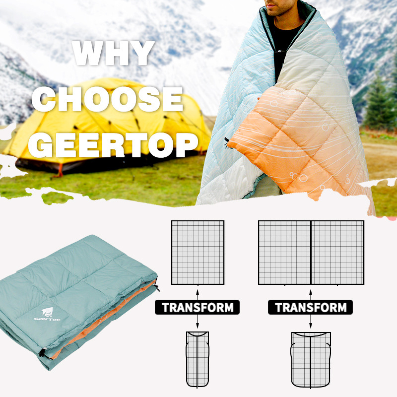 Adult Camping Down Sleeping Ba - Outdoor Camping Quilt ulasan dan harga