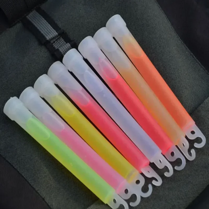 3Q-10pcs Glow Sticks with Hook - Glow Sticks Survival ulasan dan harga