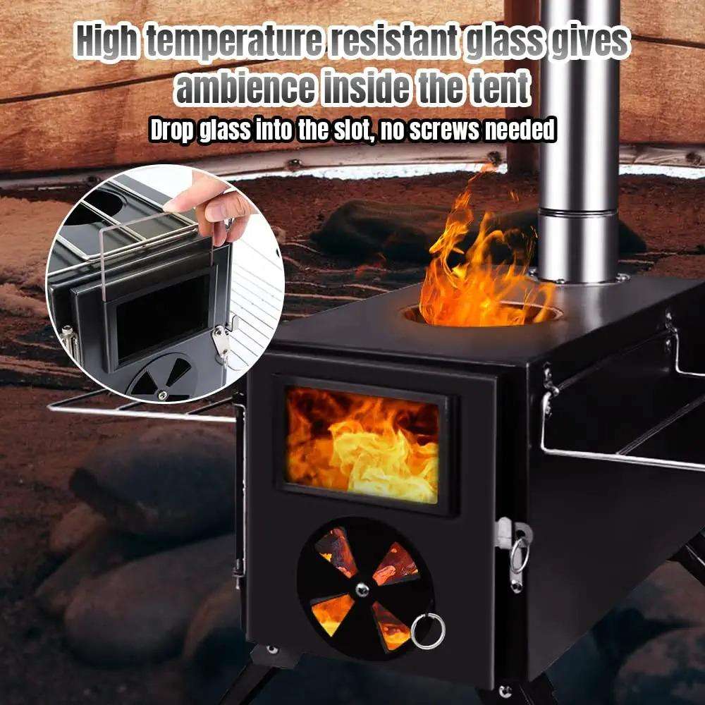 Portable Outdoor Stainless Ste - Outdoor Camping Stove Wood ulasan dan harga