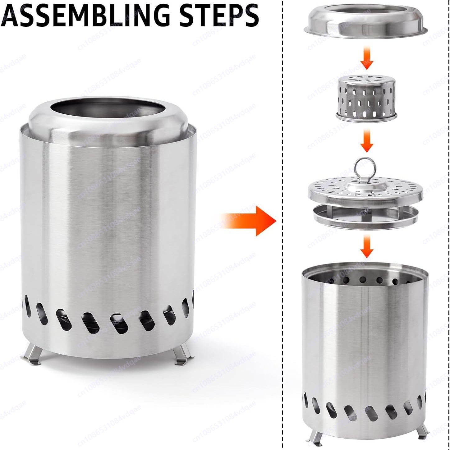 Stainless steel outdoor campin - Outdoor Camping Wood Burning Stove ulasan dan harga