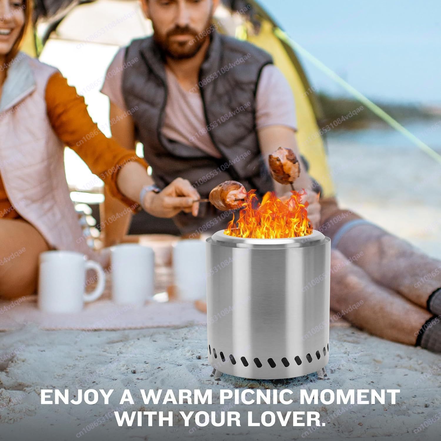 Stainless steel outdoor campin - Outdoor Camping Wood Burning Stove ulasan dan harga