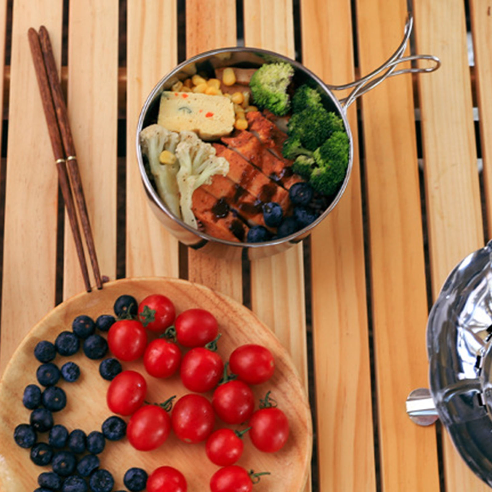 Foldable Camping Pot Stainless - Outdoor Camping Utensils ulasan dan harga