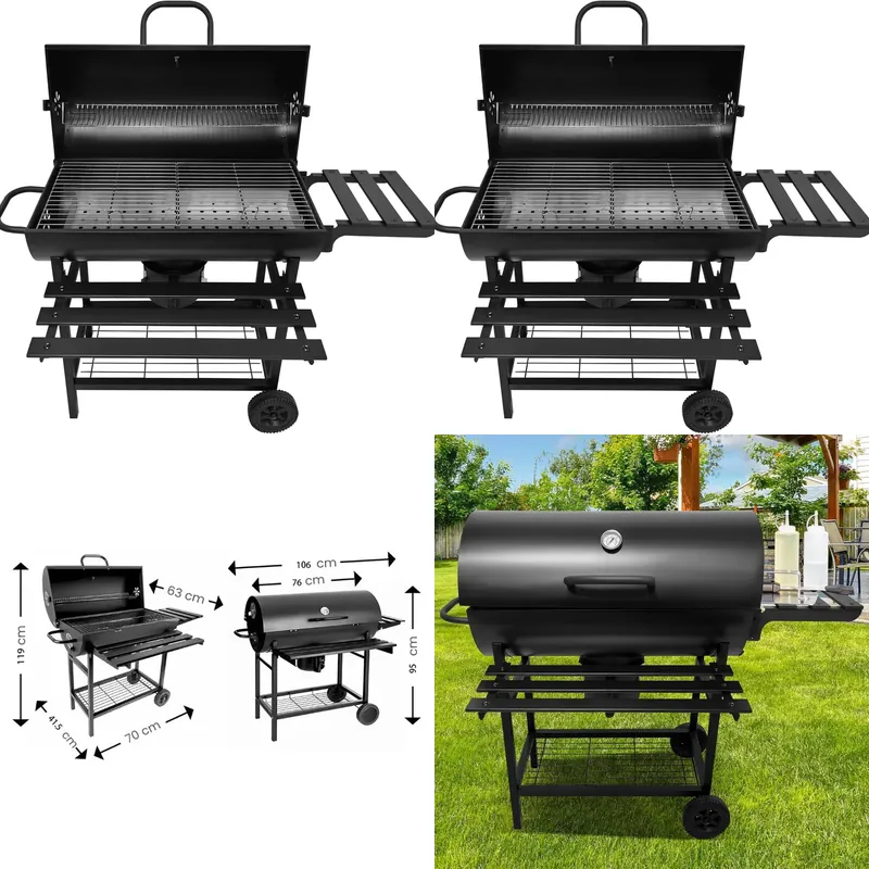 Foldable Outdoor Oil Drum Fire - Outdoor Camping Wood Burning Stove ulasan dan harga
