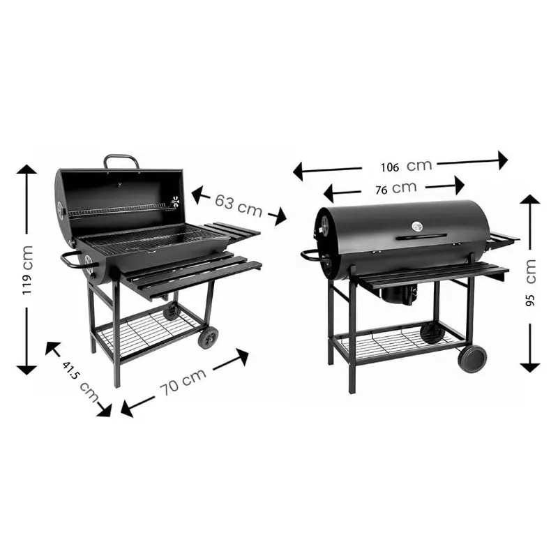 Foldable Outdoor Oil Drum Fire - Outdoor Camping Wood Burning Stove ulasan dan harga