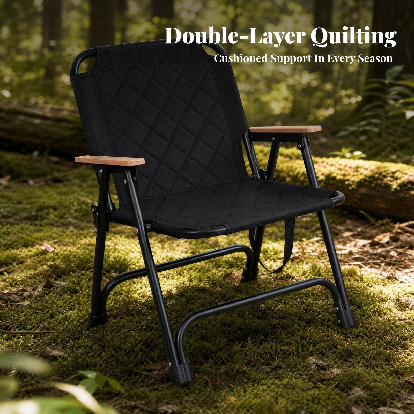 Outdoor Folding Chair with Woo - Outdoor Camping Quilt ulasan dan harga