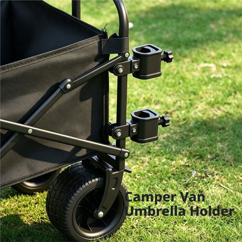 Lo-ok Metal Camping Wagon Cart - Outdoor Camping Umbrella ulasan dan harga