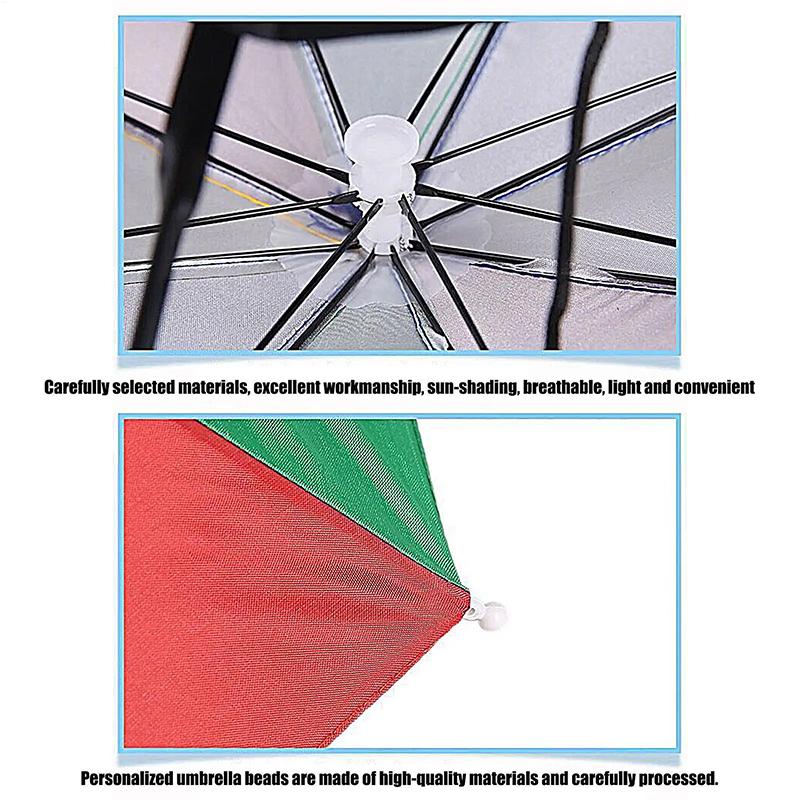 Hot! Head-mounted Umbrella Fol - Outdoor Camping Umbrella ulasan dan harga