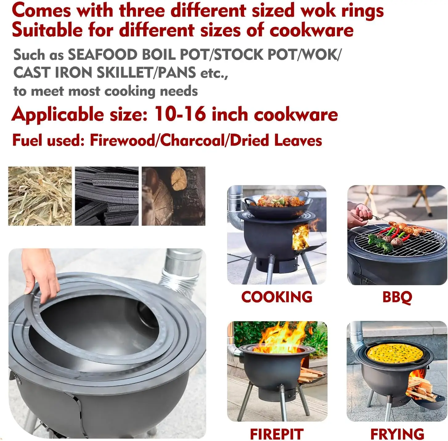 Multifunction Wood Burning Sto - Outdoor Camping Stove Wood ulasan dan harga
