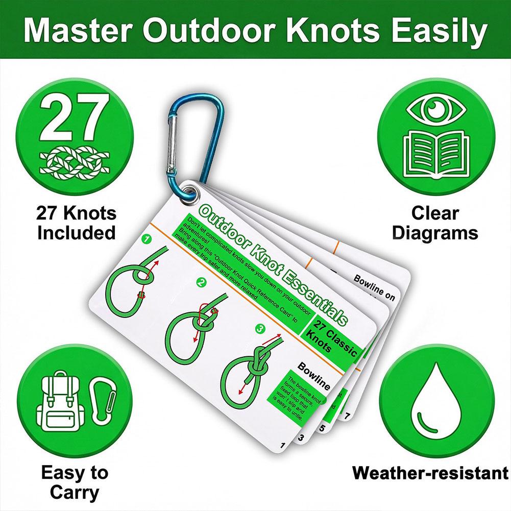 Outdoor Knot Reference Guide,  - Outdoor Camping Essentials ulasan dan harga