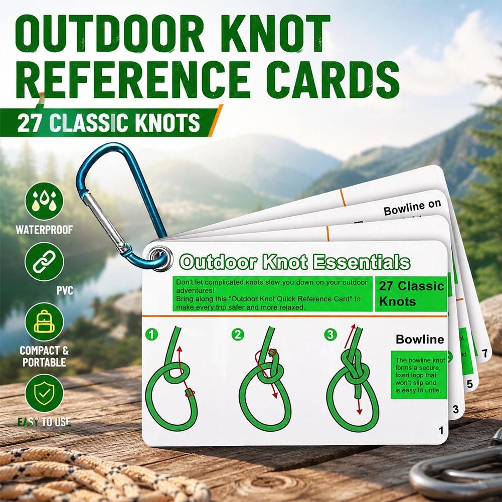 Outdoor Knot Reference Guide,  - Outdoor Camping Essentials ulasan dan harga