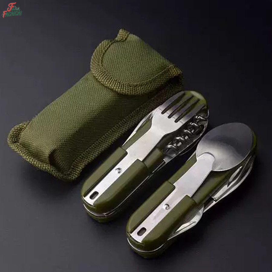 Camping Gear 5-in-1 Stainless  - Outdoor Camping Essentials ulasan dan harga