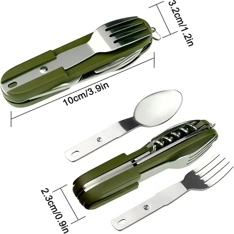 Camping Gear 5-in-1 Stainless  - Outdoor Camping Essentials ulasan dan harga