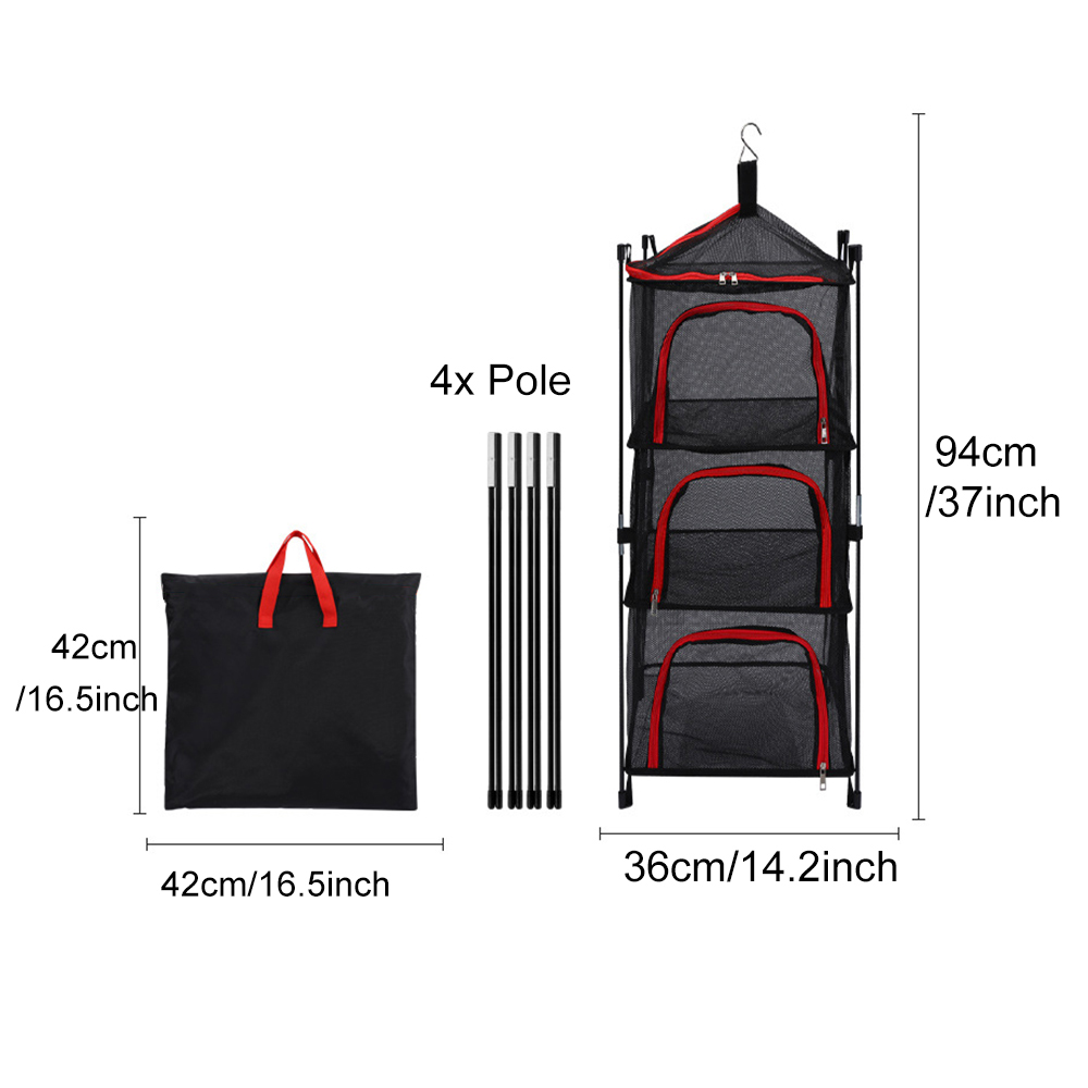 Camping Storage Drying Net 3 L - Outdoor Camping Essentials ulasan dan harga