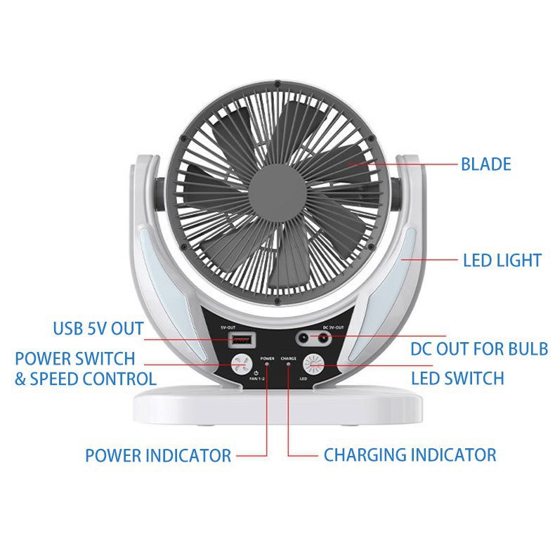 Rechargeable Outdoor Camping F - Outdoor Camping Fans ulasan dan harga