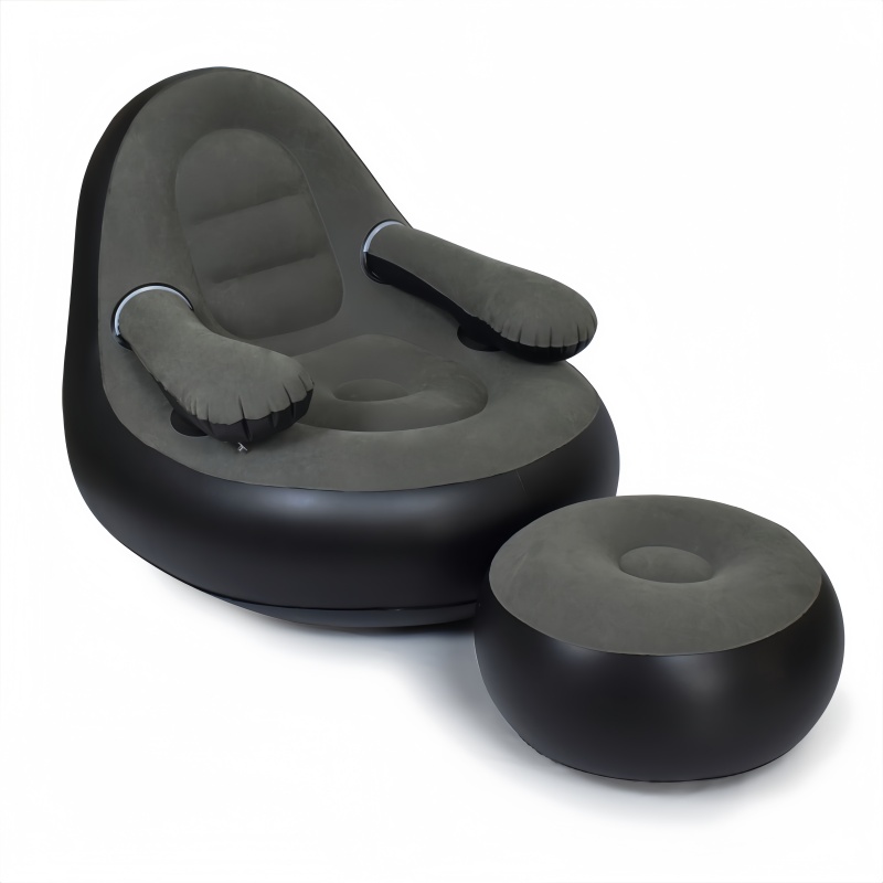 PVC Inflatable Sofa with Armre - Outdoor Camping Folding Chairs ulasan dan harga