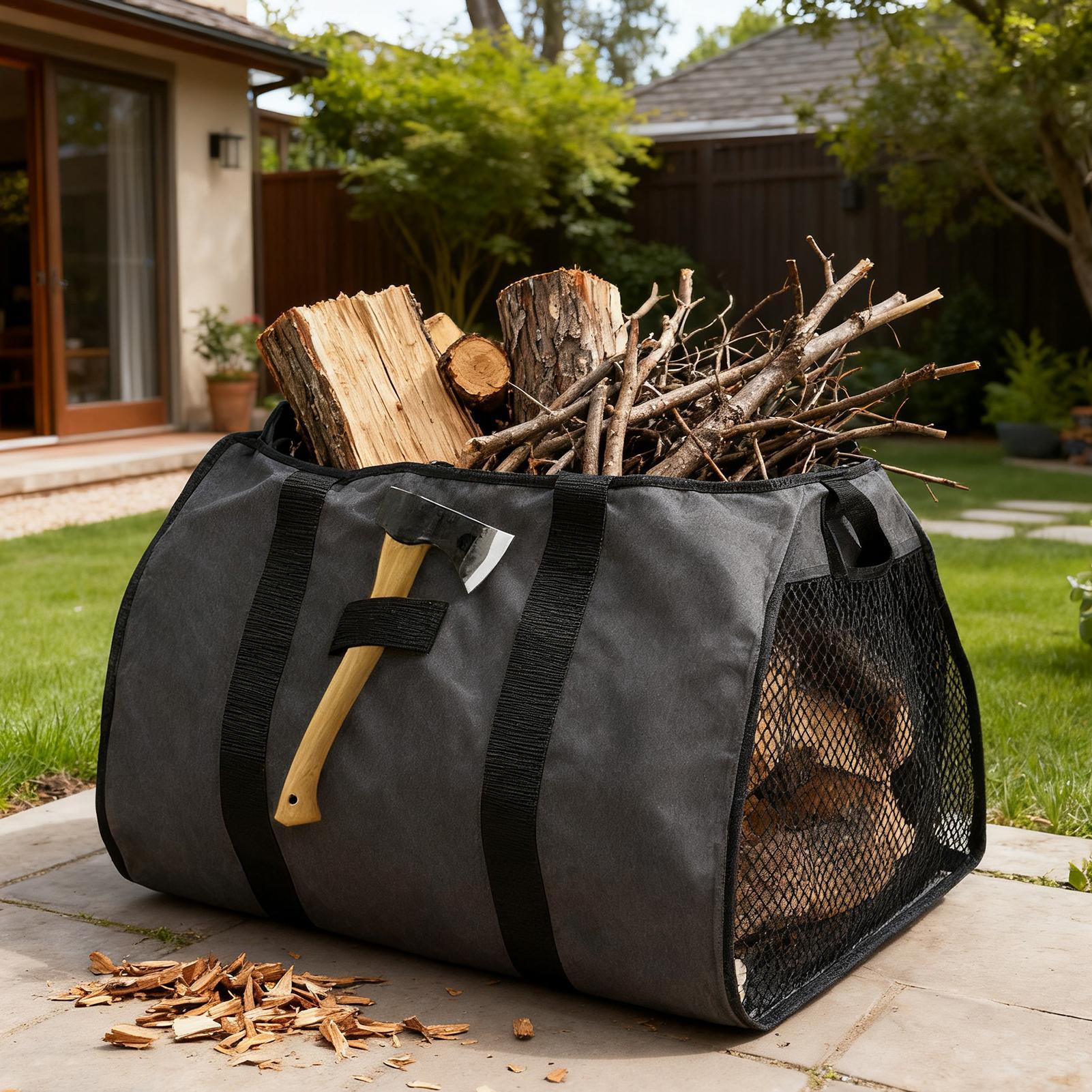 Firewood Carrier Large Portabl - Outdoor Camping Stove Wood ulasan dan harga