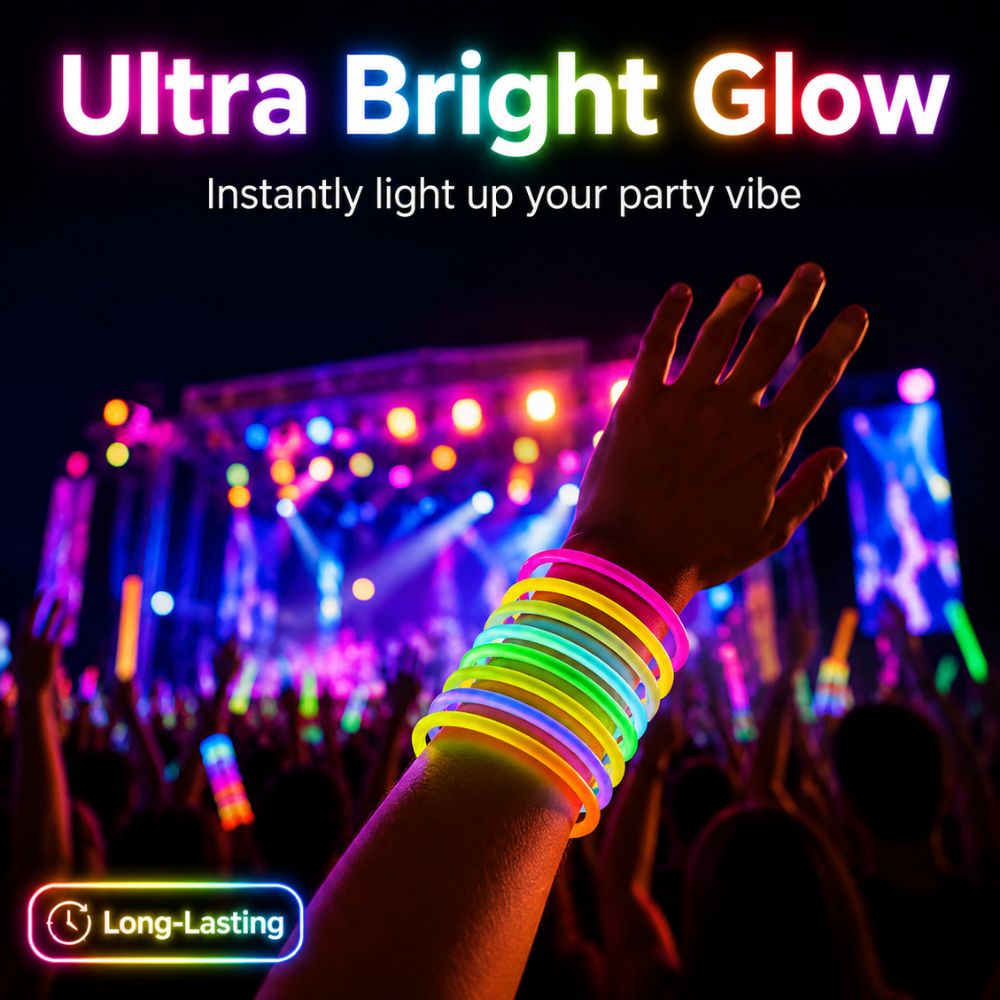 64/121pcs Multi‑Color Random G - Glow Sticks Survival ulasan dan harga