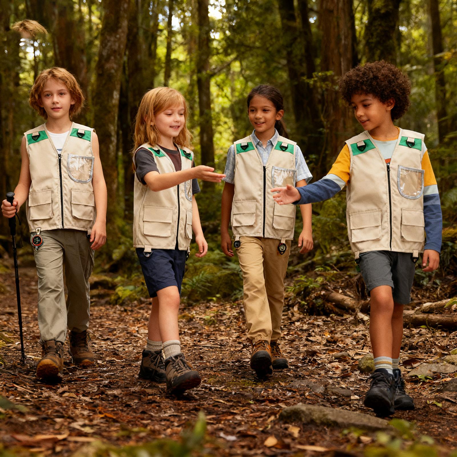 Kids Cargo Vest Sleeveless Cos - Outdoor Camping Kids Activities ulasan dan harga