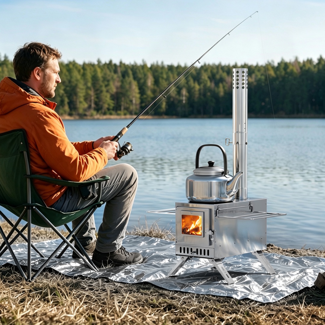Portable Wood Burning Sauna St - Outdoor Camping Stove Wood ulasan dan harga