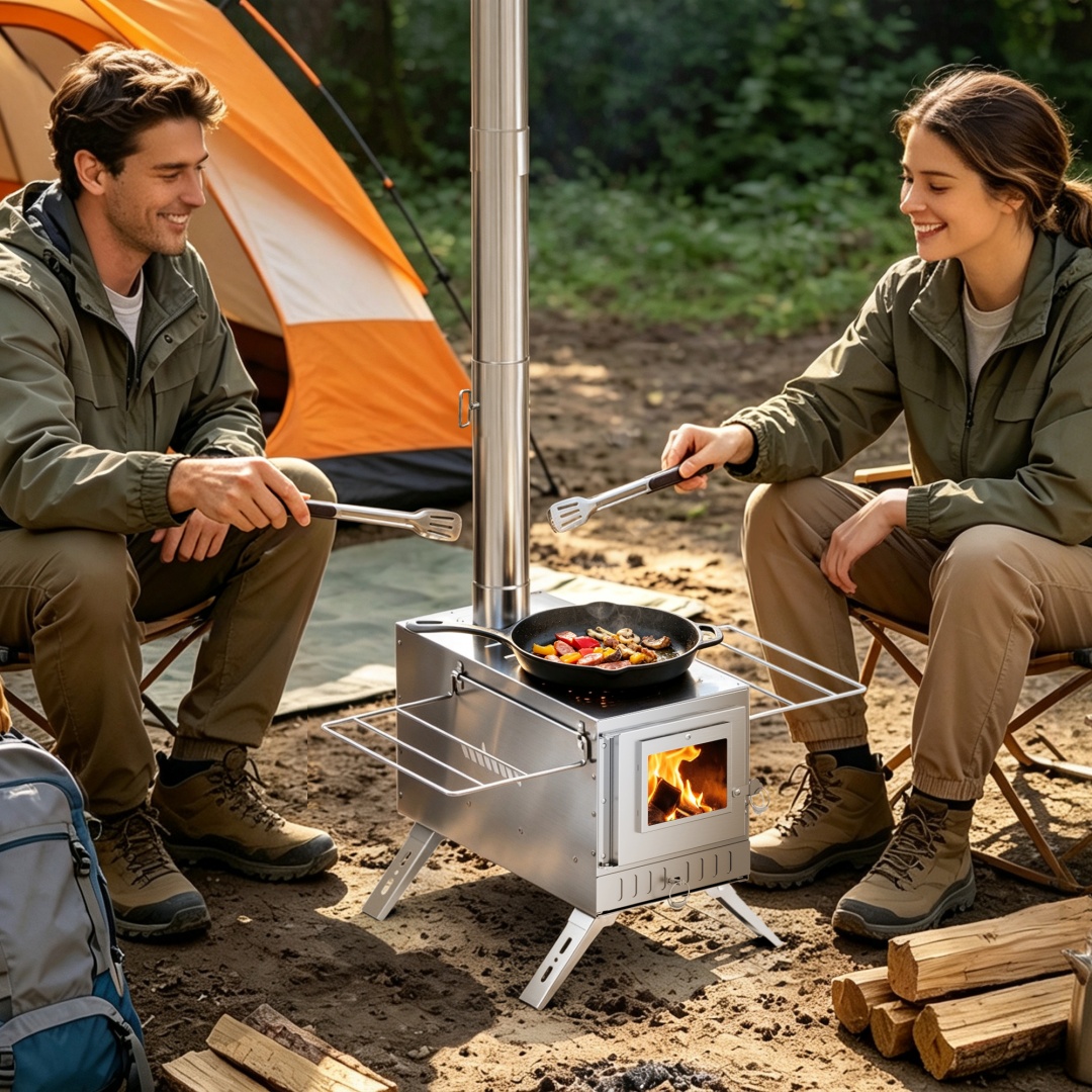 Portable Wood Burning Sauna St - Outdoor Camping Stove Wood ulasan dan harga