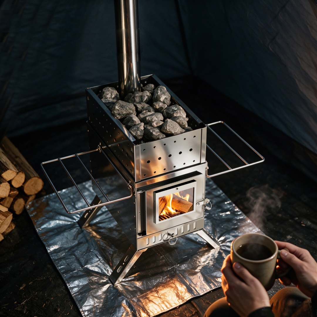 Portable Wood Burning Sauna St - Outdoor Camping Stove Wood ulasan dan harga