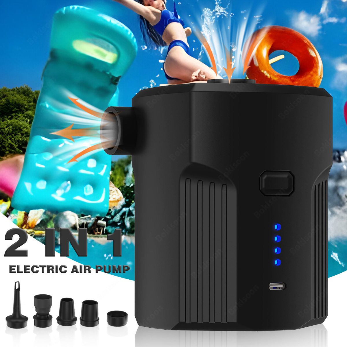Portable Electric Air Pump for - Outdoor Camping Quilt ulasan dan harga