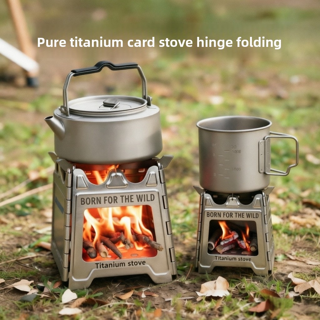 TiForge Compact Folding Titani - Outdoor Camping Stove Wood ulasan dan harga