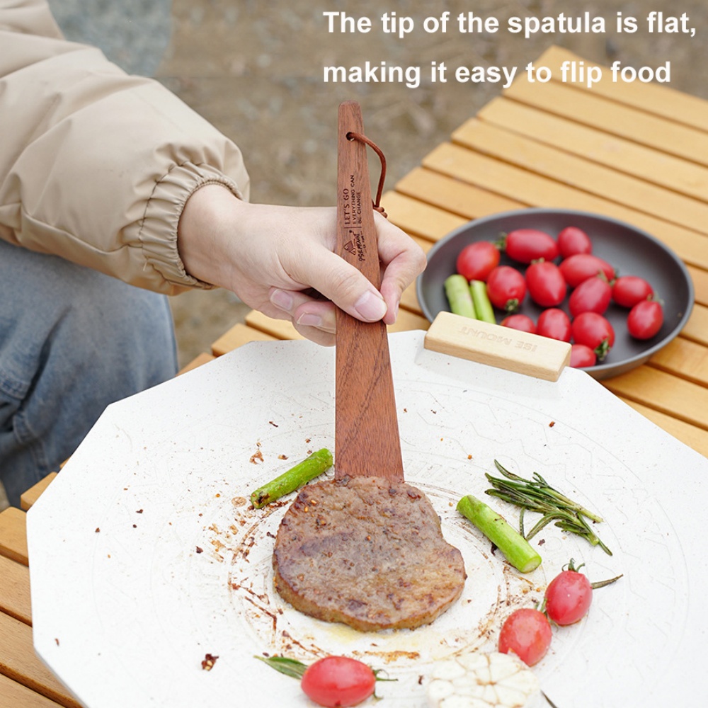Outdoor Camping Wooden Spatula - Outdoor Camping Utensils ulasan dan harga