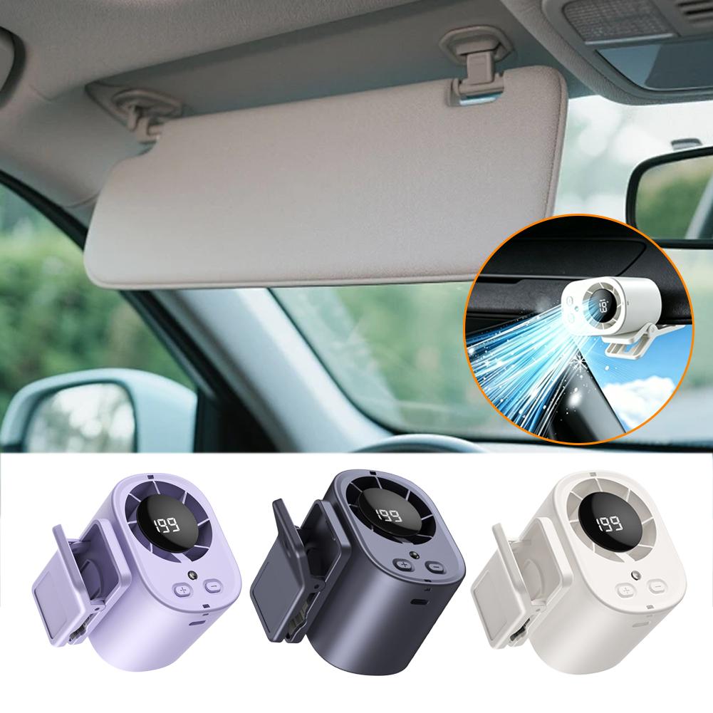 Portable Clip-On Fan with LED  - Outdoor Camping Fans ulasan dan harga