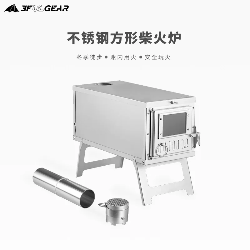 Camping Tent Stove with Chimne - Outdoor Camping Stove Wood ulasan dan harga